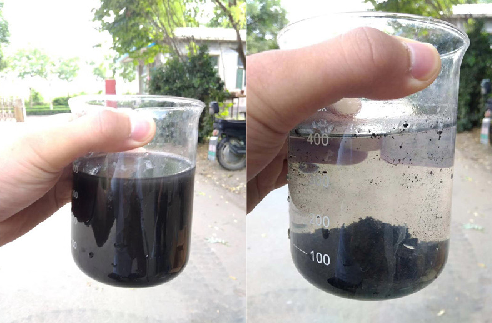 絮凝實(shí)驗(yàn)前后